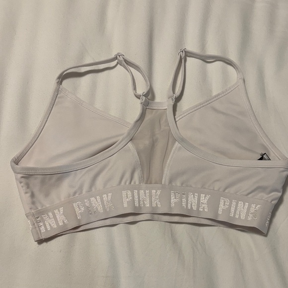 PINK Victoria's Secret Sports Bras - Dark Green and White Size- Medium - Picture 5 of 11